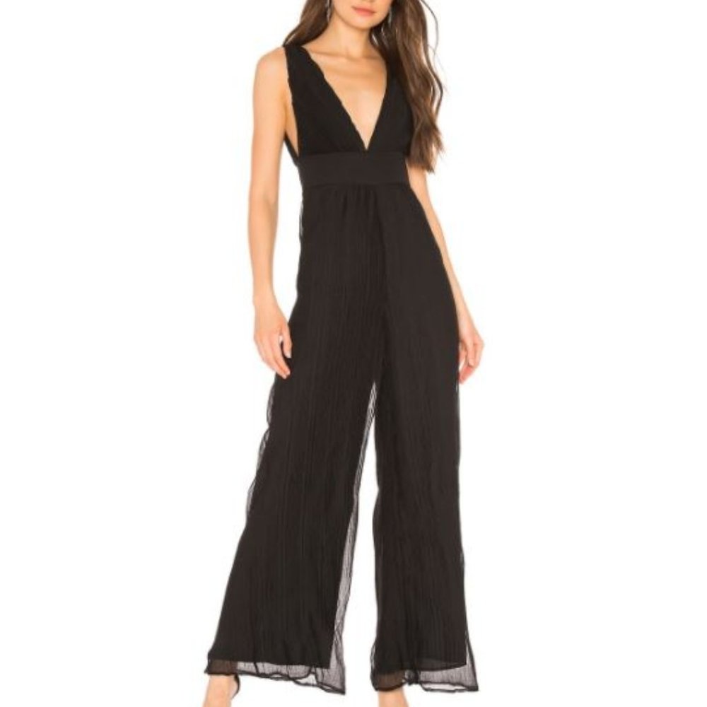 Superdown, Winona Pleated Jumpsuit (Revolve, NEW)